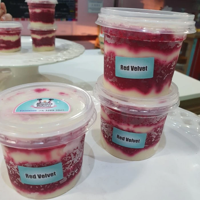 Bolo de pote de red velvet
